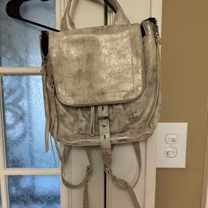 Botkier gold/silver backpack purse
